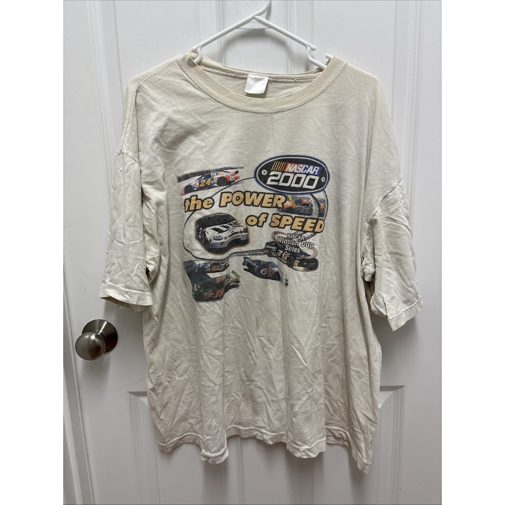 Vintage NASCAR 2000 T-Shirt The Power of Speed‎ Winston Cup Series Racing Tee XL